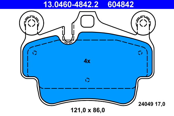 ATE Remblokset 13.0460-4842.2