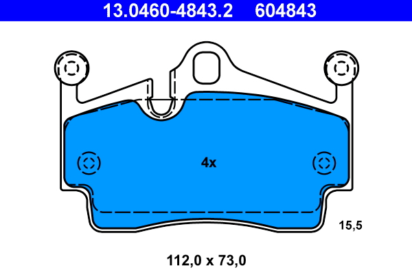 ATE Remblokset 13.0460-4843.2