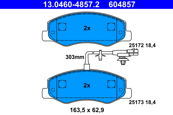 ATE Remblokset 13.0460-4857.2