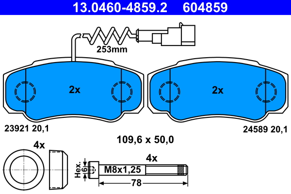 ATE Remblokset 13.0460-4859.2