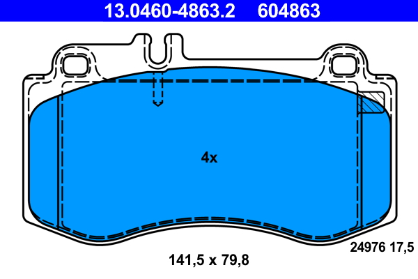 ATE Remblokset 13.0460-4863.2