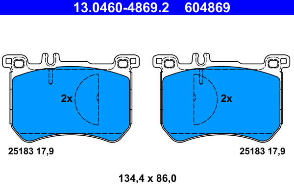 ATE Remblokset 13.0460-4869.2