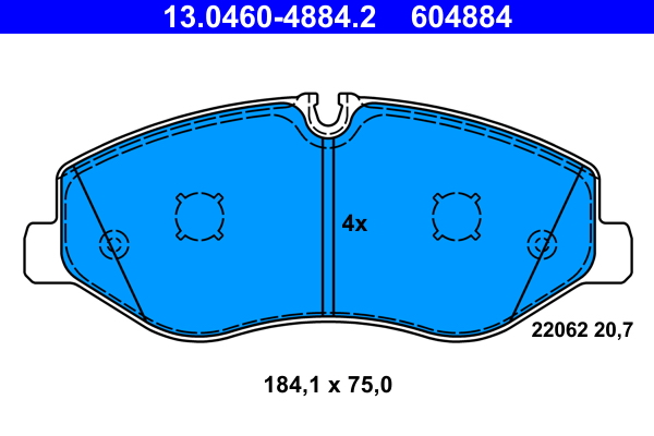 ATE Remblokset 13.0460-4884.2