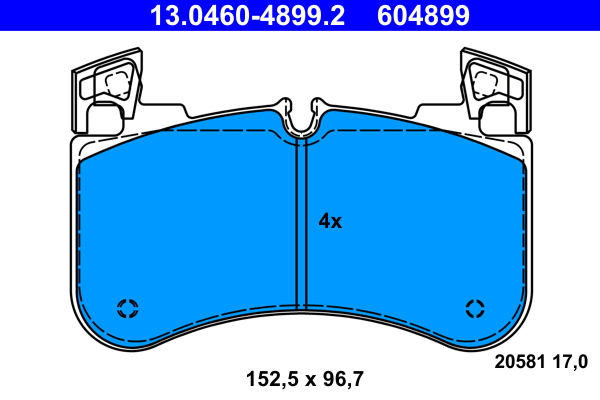 ATE Remblokset 13.0460-4899.2