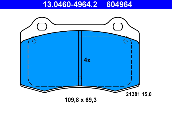 ATE Remblokset 13.0460-4964.2