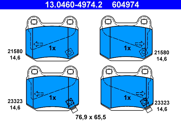 ATE Remblokset 13.0460-4974.2