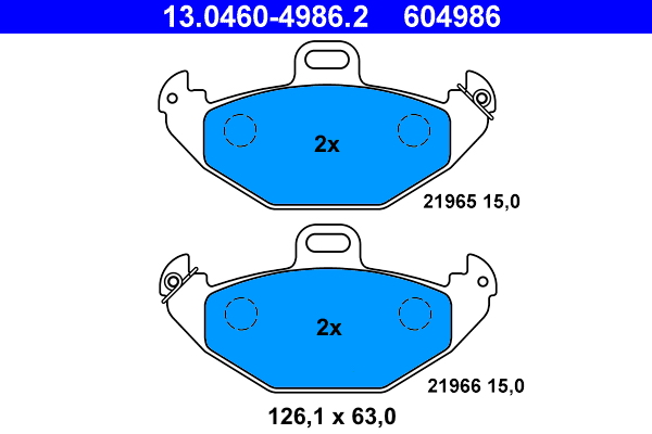 ATE Remblokset 13.0460-4986.2