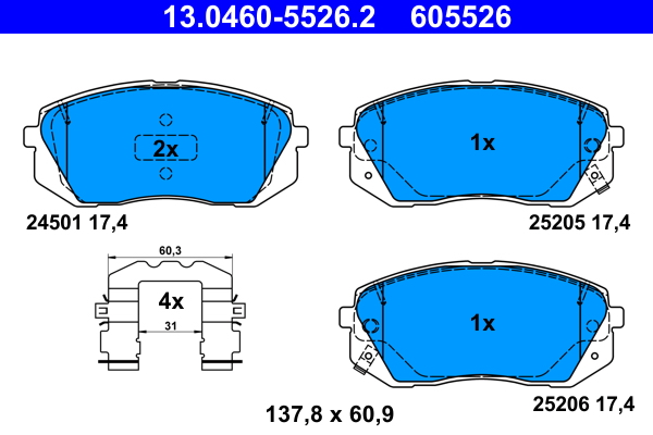 ATE Remblokset 13.0460-5526.2