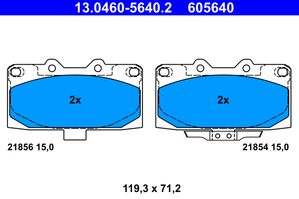 ATE Remblokset 13.0460-5640.2