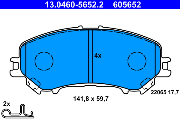 ATE Remblokset 13.0460-5652.2