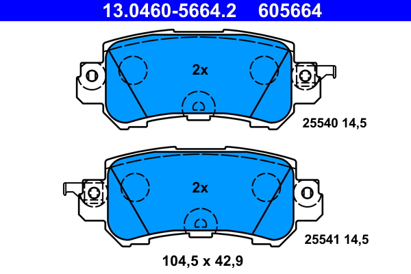 ATE Remblokset 13.0460-5664.2