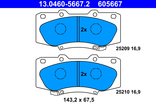 ATE Remblokset 13.0460-5667.2