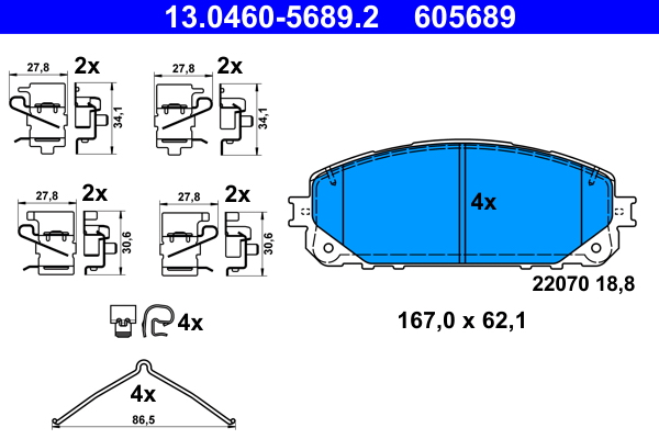 ATE Remblokset 13.0460-5689.2