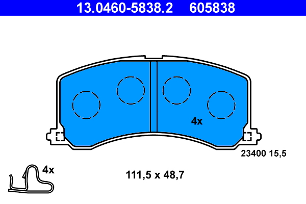 ATE Remblokset 13.0460-5838.2