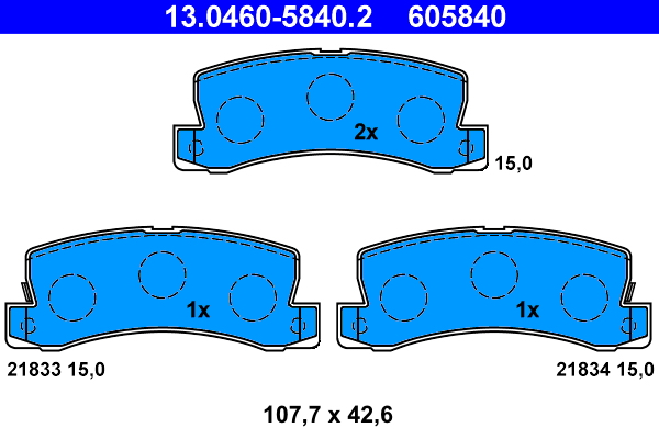 ATE Remblokset 13.0460-5840.2