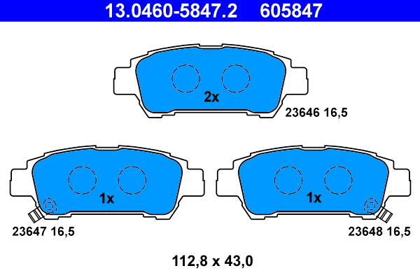 ATE Remblokset 13.0460-5847.2