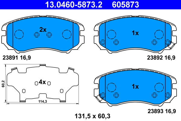 ATE Remblokset 13.0460-5873.2