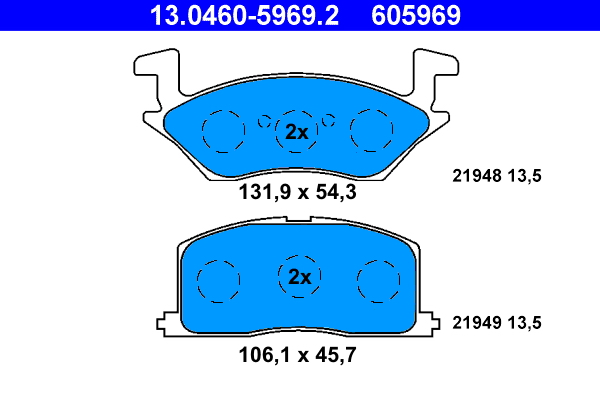 ATE Remblokset 13.0460-5969.2