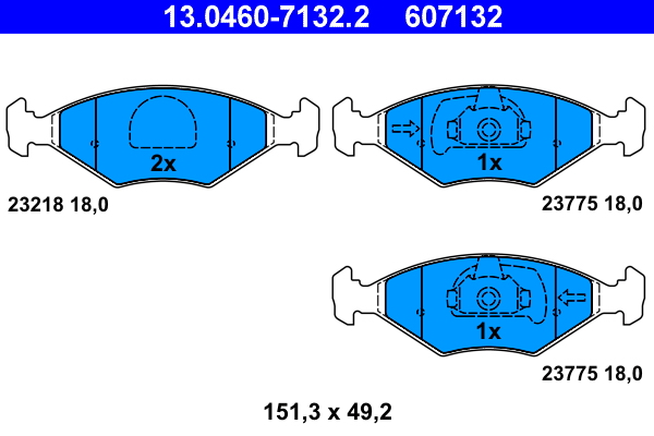 ATE Remblokset 13.0460-7132.2