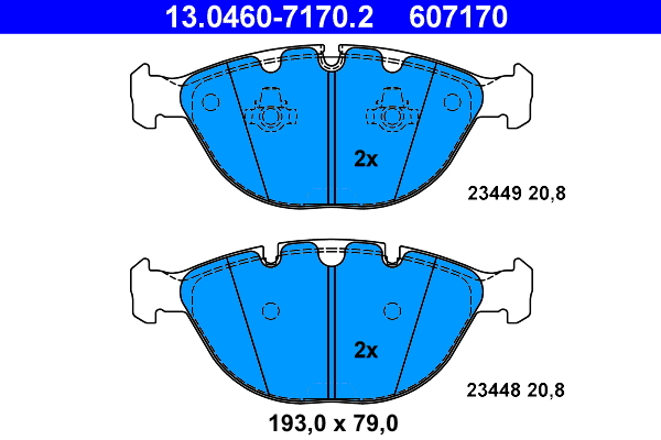 ATE Remblokset 13.0460-7170.2