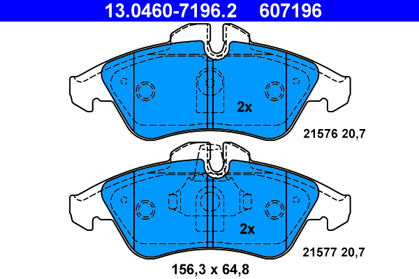 ATE Remblokset 13.0460-7196.2