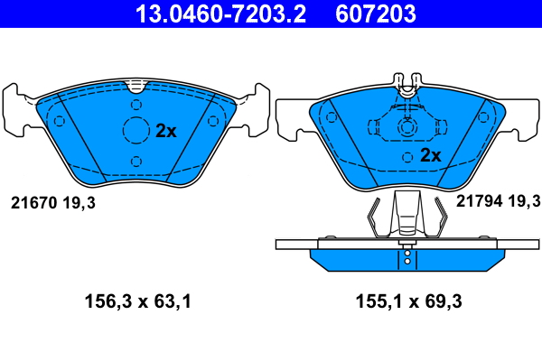 ATE Remblokset 13.0460-7203.2