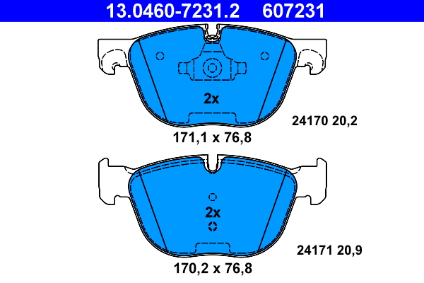 ATE Remblokset 13.0460-7231.2