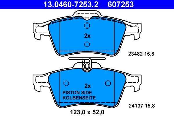 ATE Remblokset 13.0460-7253.2