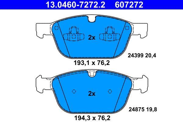 ATE Remblokset 13.0460-7272.2