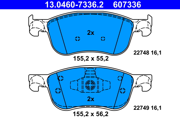 ATE Remblokset 13.0460-7336.2