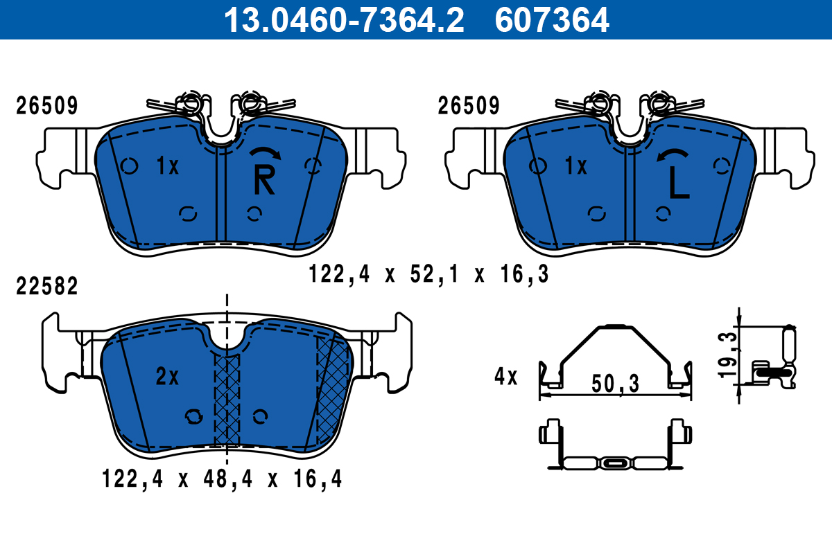 ATE Remblokset 13.0460-7364.2