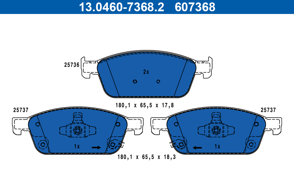 ATE Remblokset 13.0460-7368.2