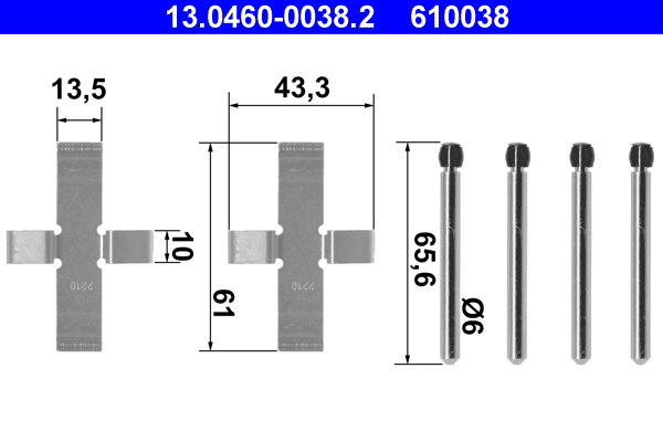 ATE Rem montageset 13.0460-0038.2