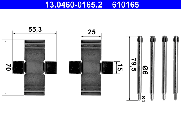 ATE Rem montageset 13.0460-0165.2