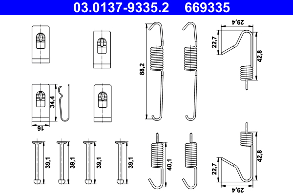 ATE Rem montageset 03.0137-9335.2