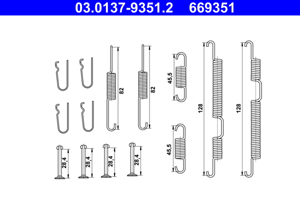 ATE Rem montageset 03.0137-9351.2