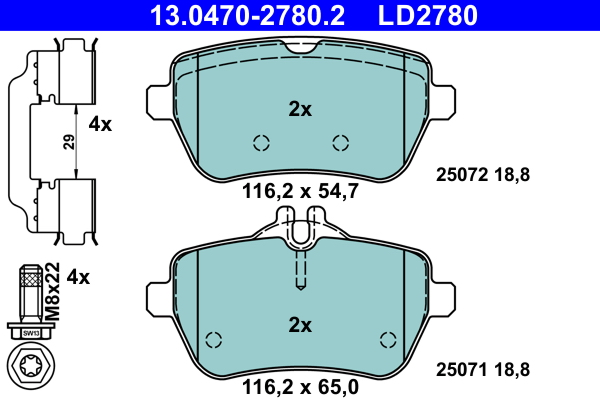 ATE Remblokset 13.0470-2780.2