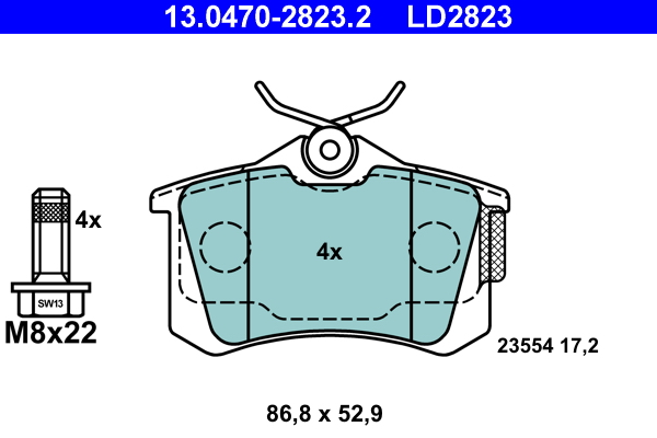 ATE Remblokset 13.0470-2823.2