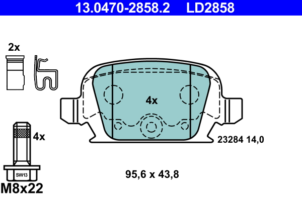 ATE Remblokset 13.0470-2858.2