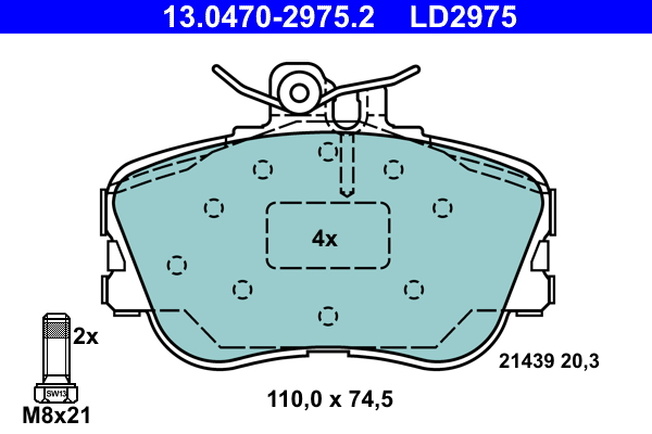 ATE Remblokset 13.0470-2975.2