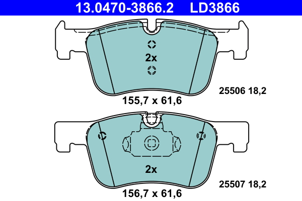 ATE Remblokset 13.0470-3866.2