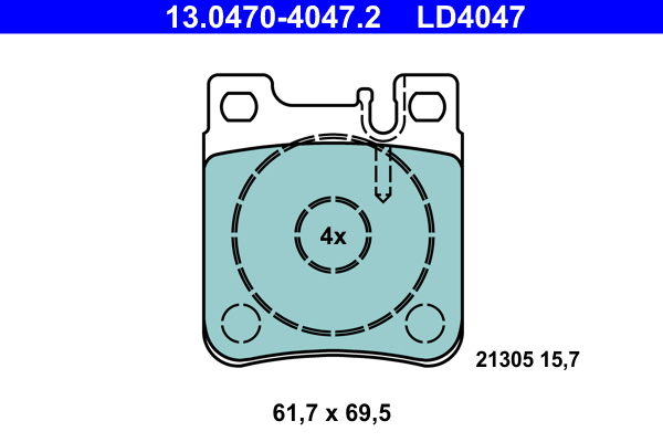 ATE Remblokset 13.0470-4047.2