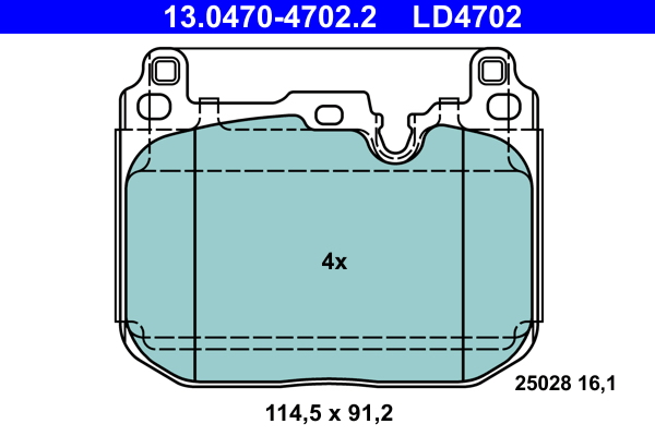 ATE Remblokset 13.0470-4702.2