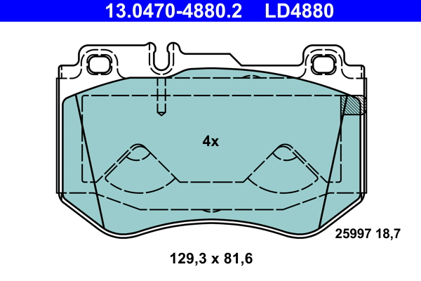 ATE Remblokset 13.0470-4880.2