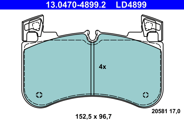 ATE Remblokset 13.0470-4899.2