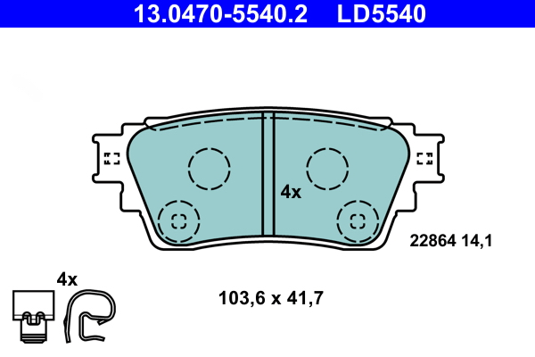 ATE Remblokset 13.0470-5540.2