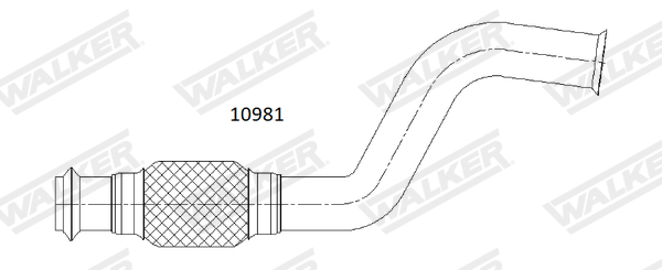 Walker Uitlaatpijp 10981