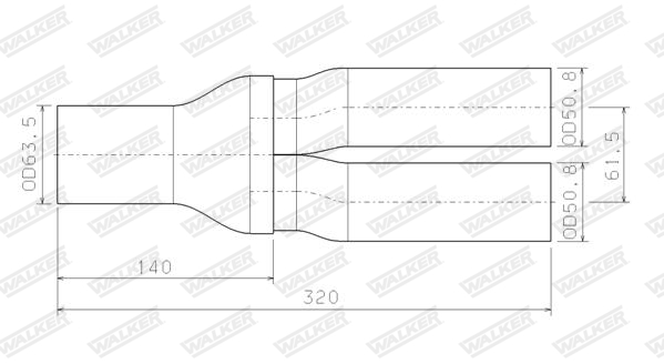 Walker Uitlaatpijp 32043