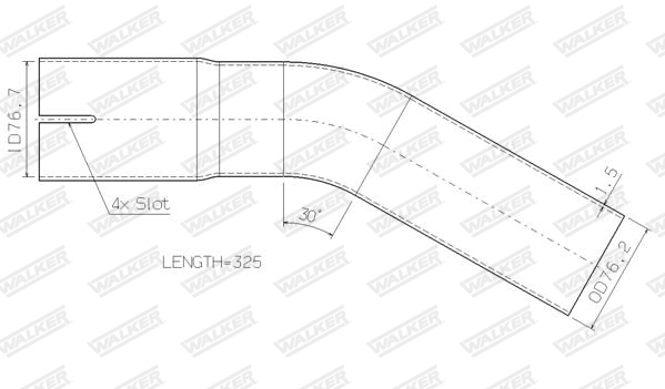 Walker Uitlaatpijp 32049