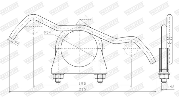 Walker Ophangrubber 80313